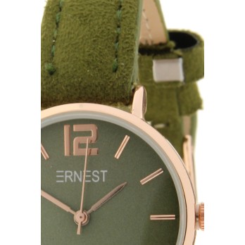 Ernest horloge Rosé-Cindy-Mini SS-18 donkergroen