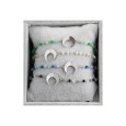 Armband "Moon & Beads" groen