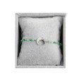 Armband "Moon & Beads" groen