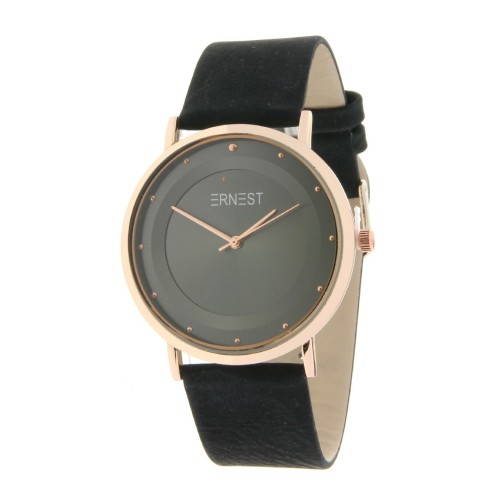 Ernest horloge "Rosé-Milano" zwart