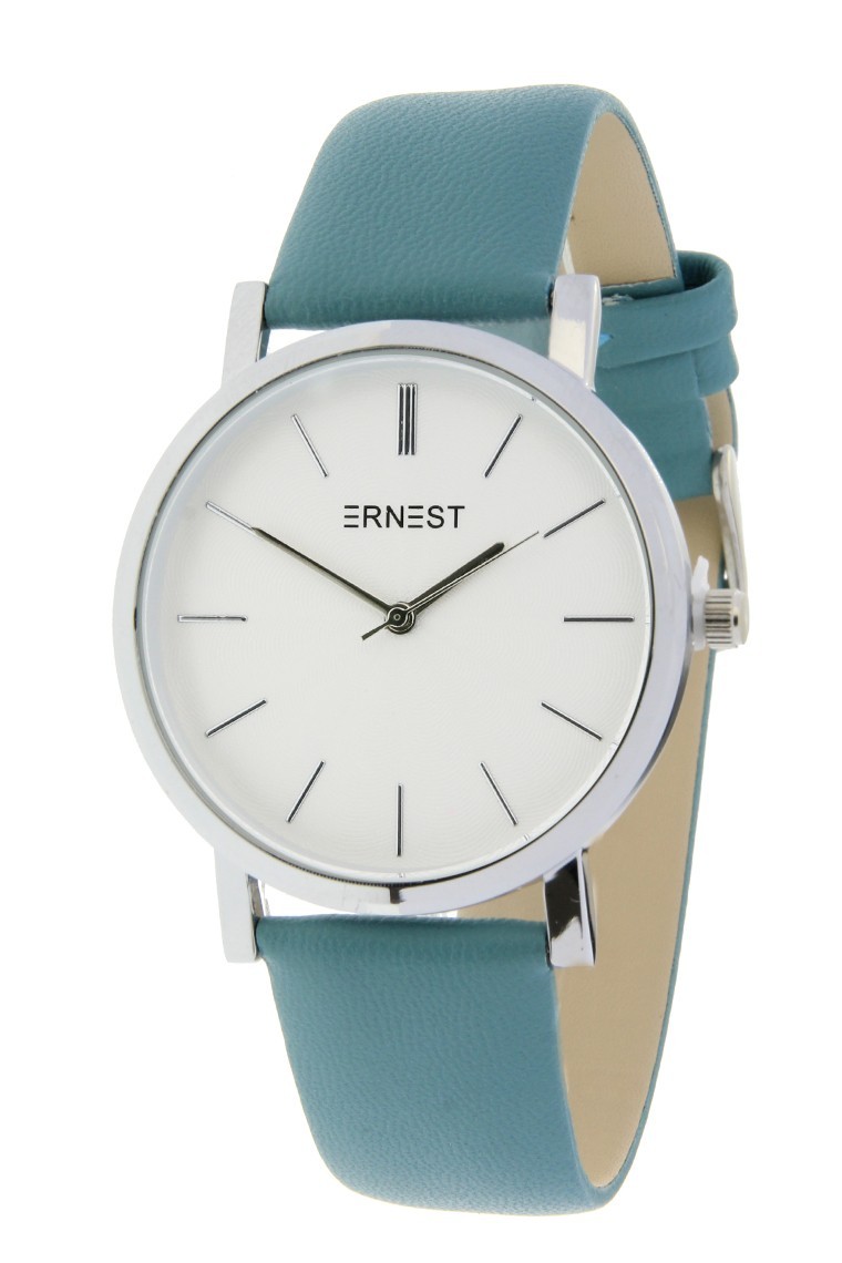 Ernest horloge "Silver-Andrea" frisblauw