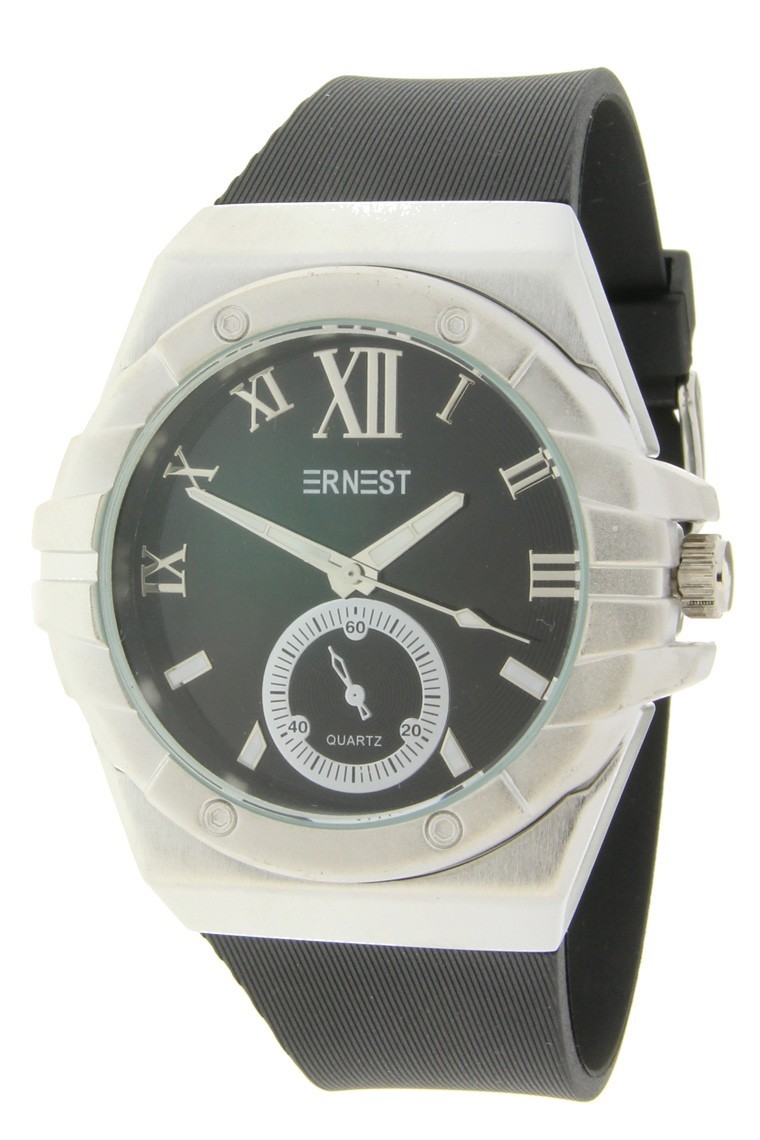 Ernest horloge "Cooper" zwart-zilver