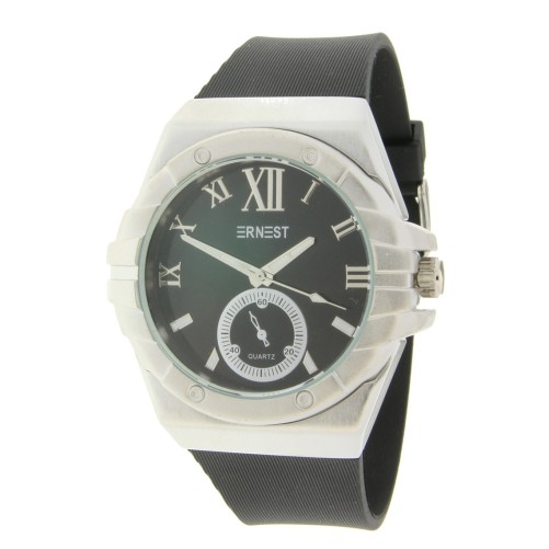 Ernest horloge "Cooper" zwart-zilver