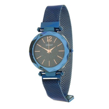 Ernest horloge "Fancy-Magnet" blauw-zwart