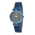 Ernest horloge "Fancy-Magnet" blauw-zwart