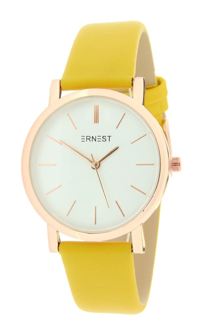 Ernest horloge "Rosé-Andrea" geel