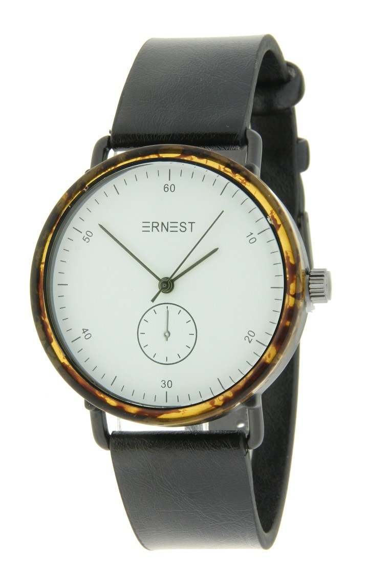 Ernest horloge "Teagan" zwart-wit