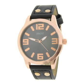 Ernest horloge "Rosé-Brixton medium" zwart