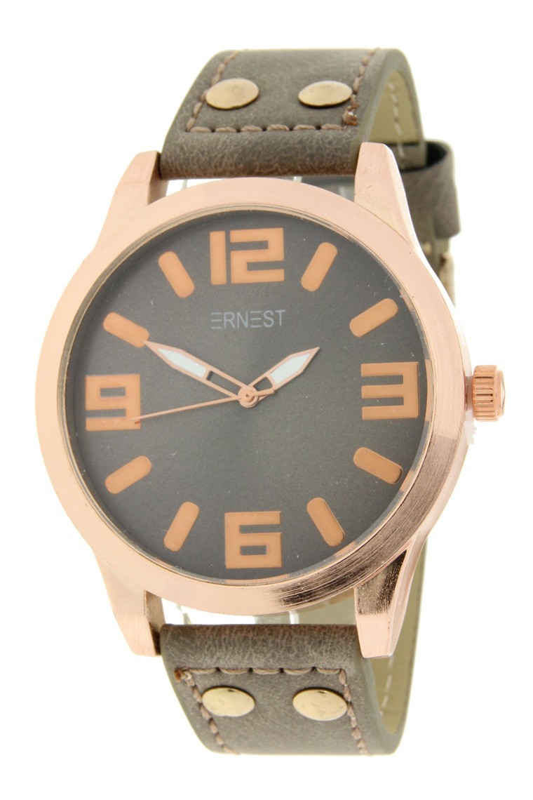 Ernest horloge "Rosé-Brixton medium" taupe