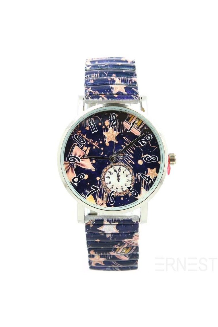 Ernest horloge "Time" donkerblauw