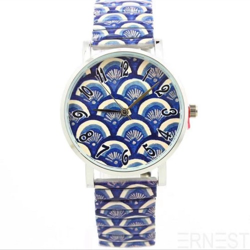 Ernest horloge "Peacock" donkerblauw