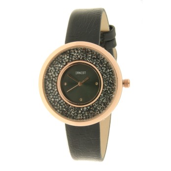 Ernest horloge "Grace-Glitter" zwart