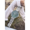 Ernest horloge "Tatum" zilver-groen