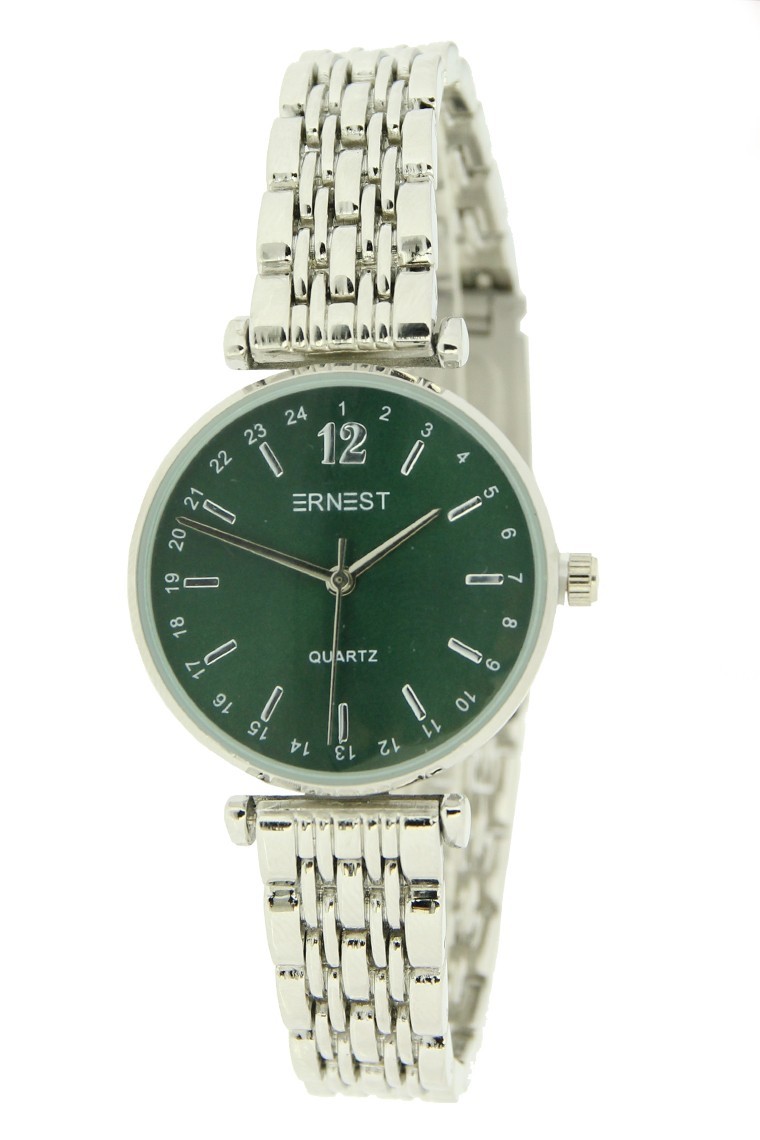 Ernest horloge "Tatum" zilver-groen