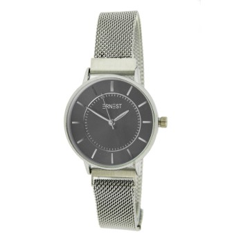 Ernest horloge "Amber" zilver-zwart