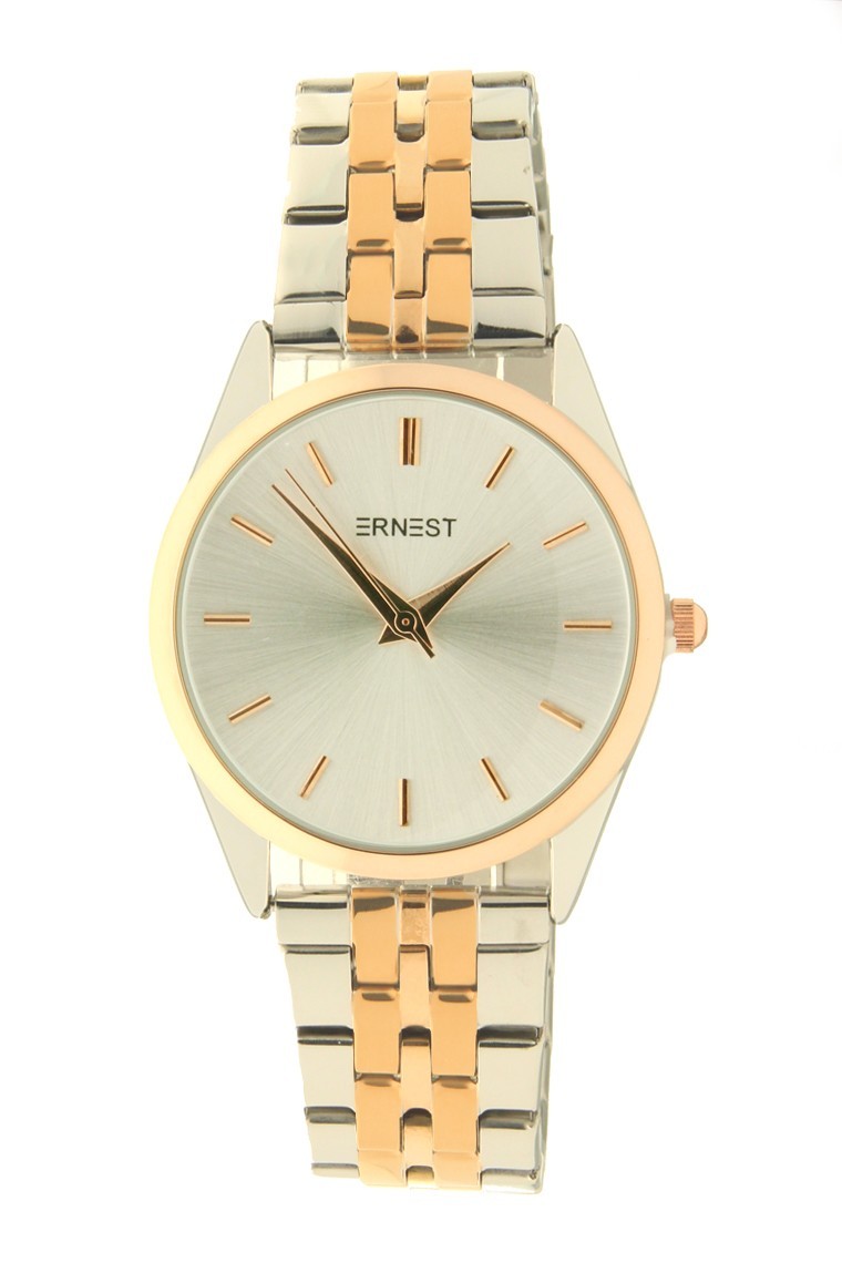 Ernest horloge "Charlie" bi-color rosé-zilver