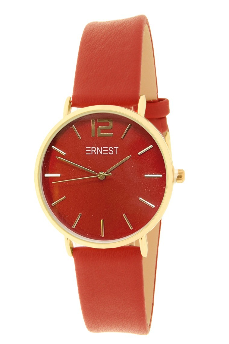 Ernest horloge Gold-Cindy Mini AW21 rood