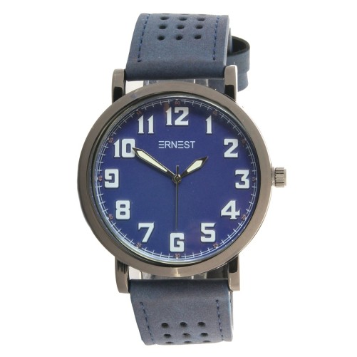 Ernest herenhorloge ""Kasper" donkerblauw