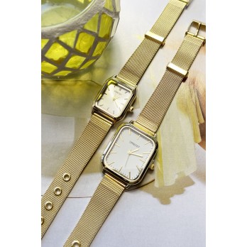 Ernest horloge ""Harmina Medium" goud-wit
