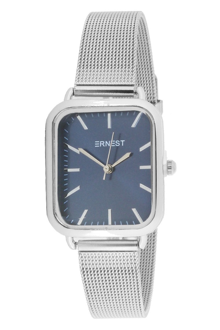 Ernest horloge ""Harmina Medium" zilver-blauw