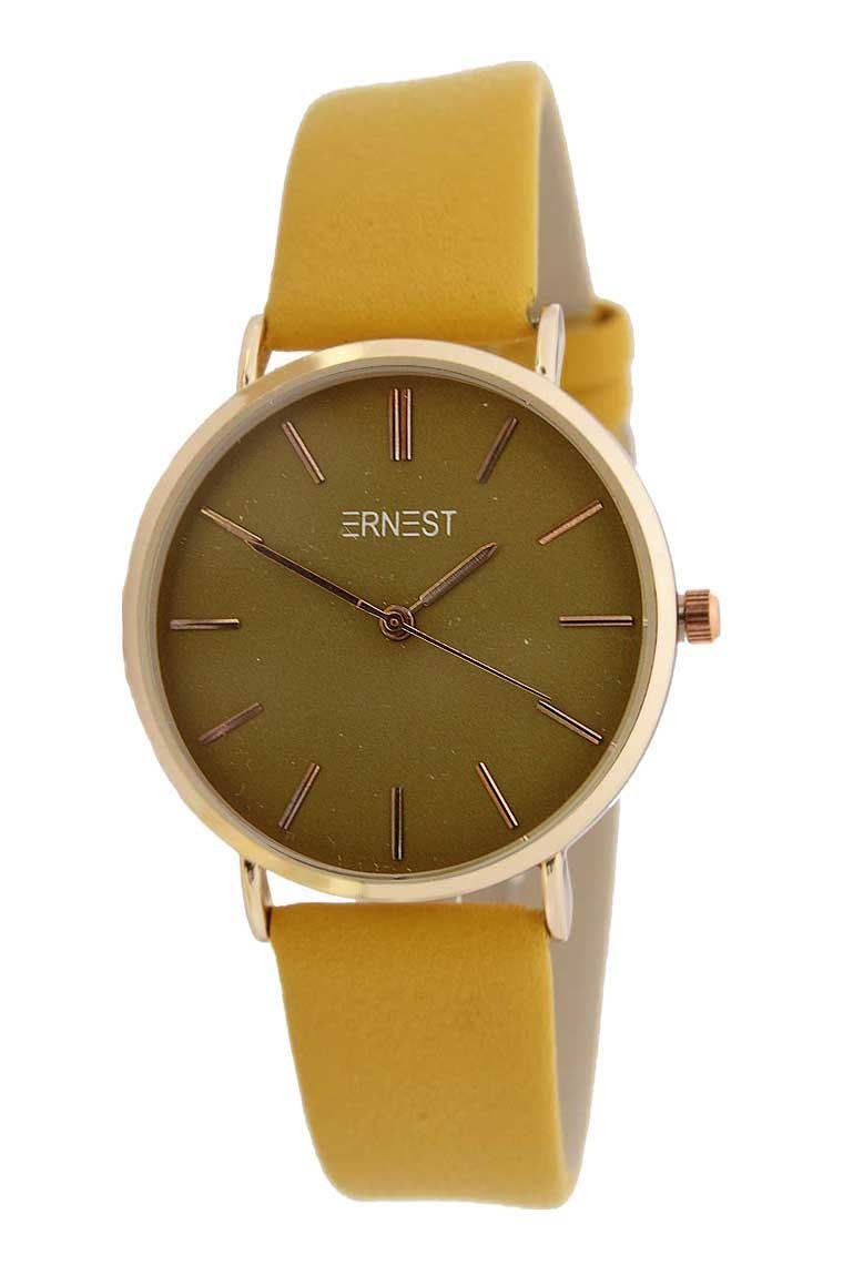 Ernest horloge Rosé-Cindy Medium SS23 mostard-geel