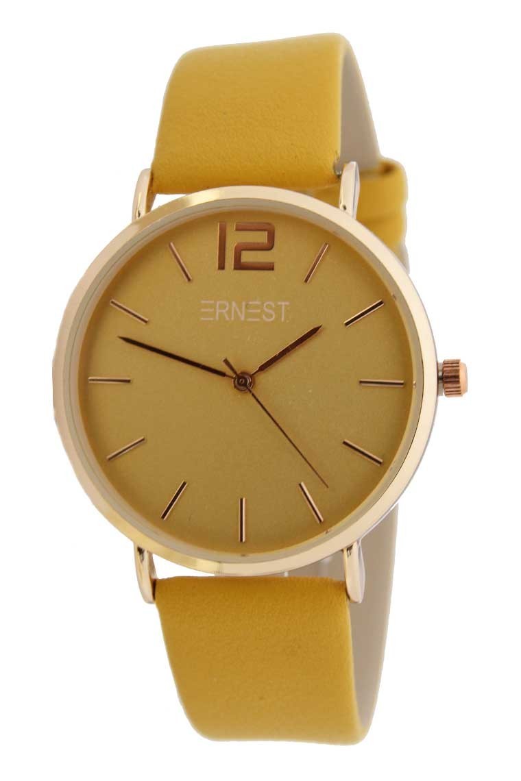 Ernest horloge Rosé-Cindy SS23 mostard-geel