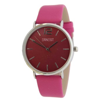 Ernest horloge Silver-Cindy SS23 fuchsia