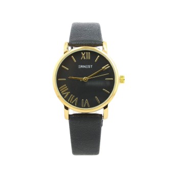 Ernest horloge Gold-Richelle zwart