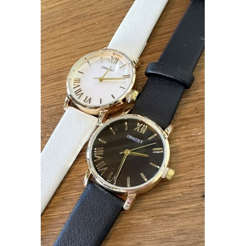 Ernest horloge Gold-Richelle zwart