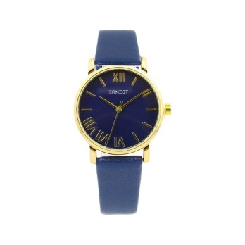 Ernest horloge Gold-Richelle blauw