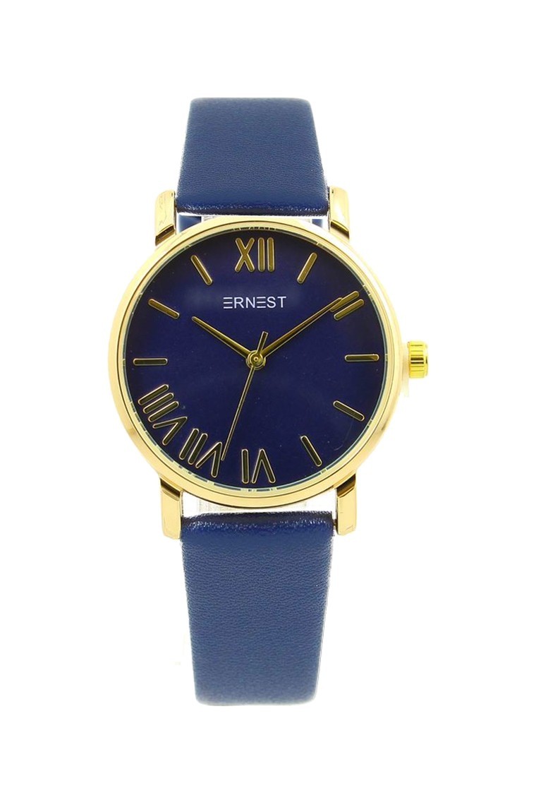 Ernest horloge Gold-Richelle blauw