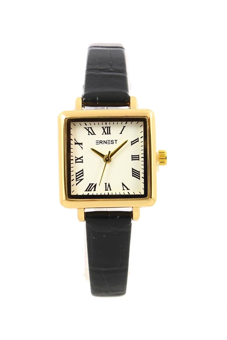 Ernest horloge Gold-Mika zwart
