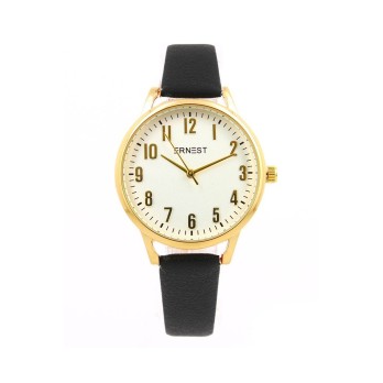 Ernest horloge Gold-Tina zwart