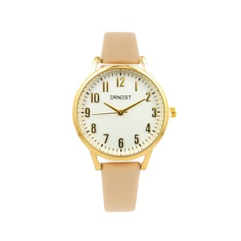 Ernest horloge Gold-Tina beige