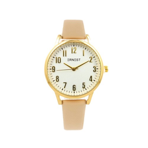 Ernest horloge Gold-Tina beige