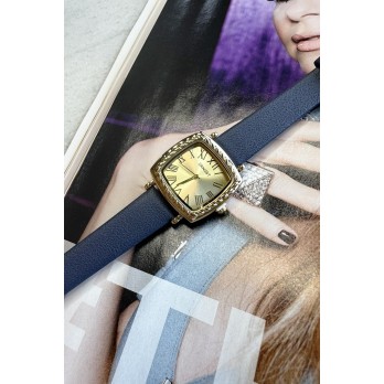 Ernest horloge "Gold-Kaja" donkerblauw