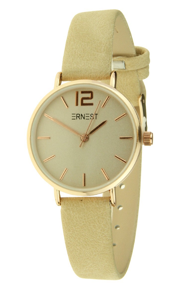 Ernest horloge Rosé-Cindy-Mini beige