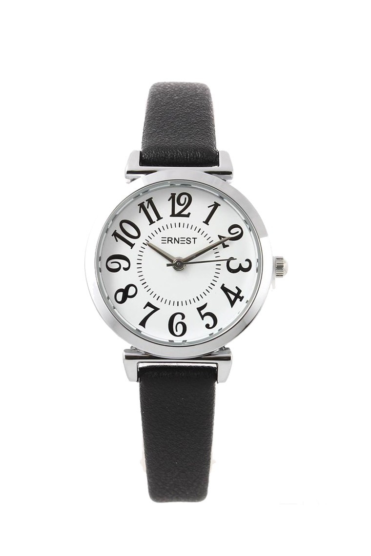Ernest horloge "Silver-Celia" zwart