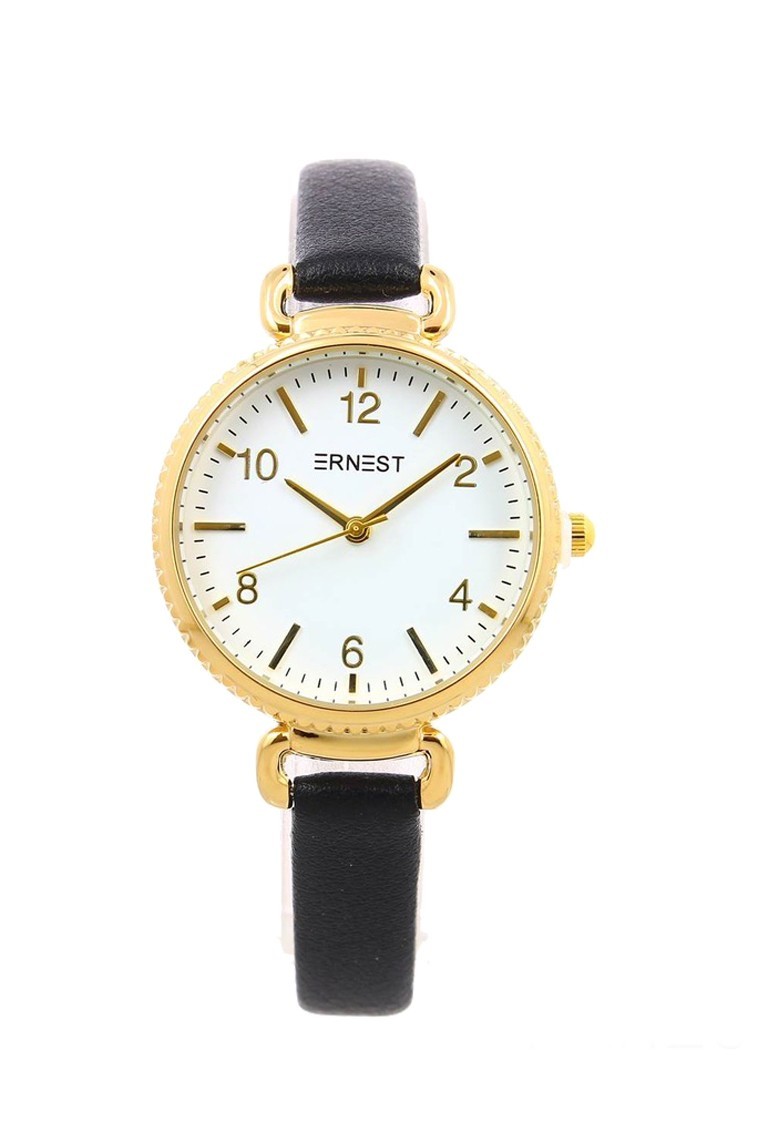 Ernest horloge "Gold-Gaby" zwart