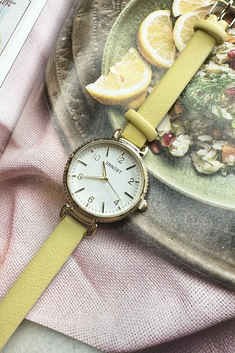 Ernest horloge "Gold-Gaby" geel