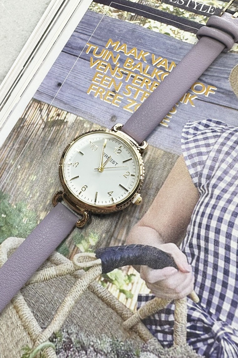 Ernest horloge "Gold-Gaby" lila