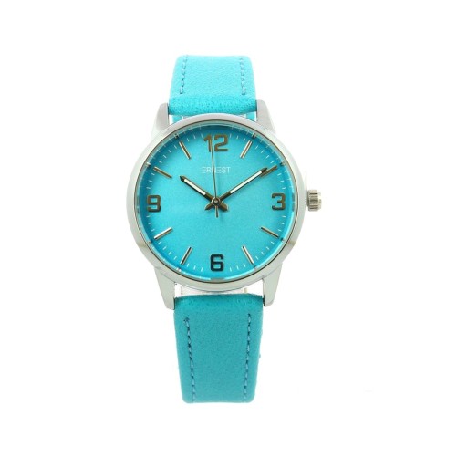 Ernest horloge "Silver-Jazz" turquoise