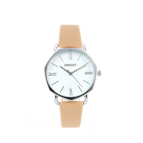 Ernest horloge "Silver-Gina" beige