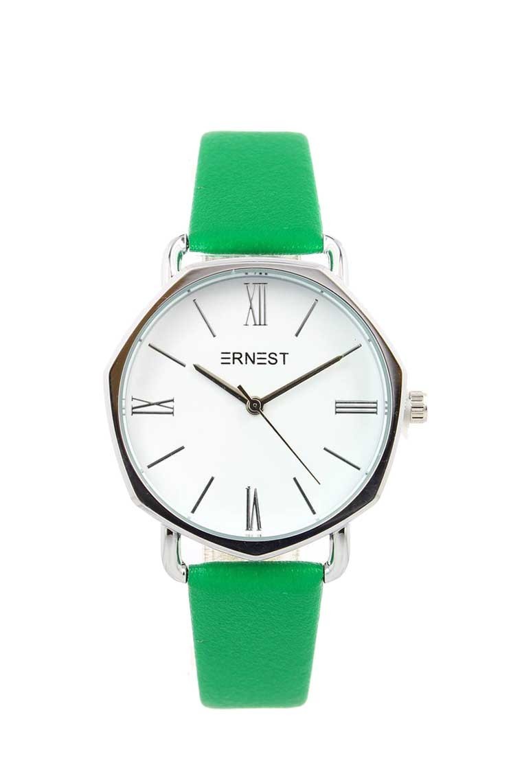 Ernest horloge "Silver-Gina" groen