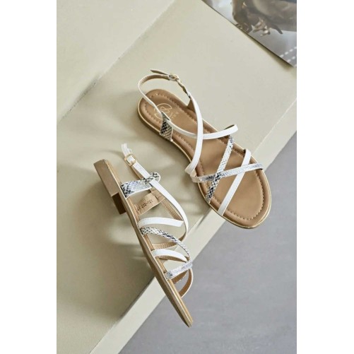 Sandalen "Brooke" wit