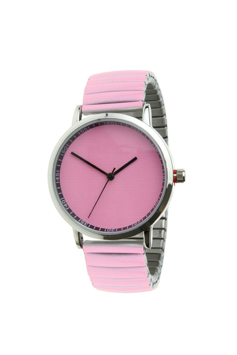 Ernest horloge "Fancy Plain" pink