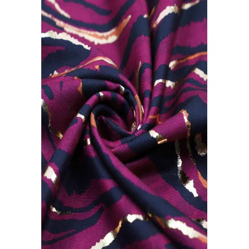 Sjaal "Zebra Gold" fuchsia