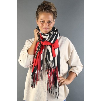Sjaal "Zebra-Softy" rood