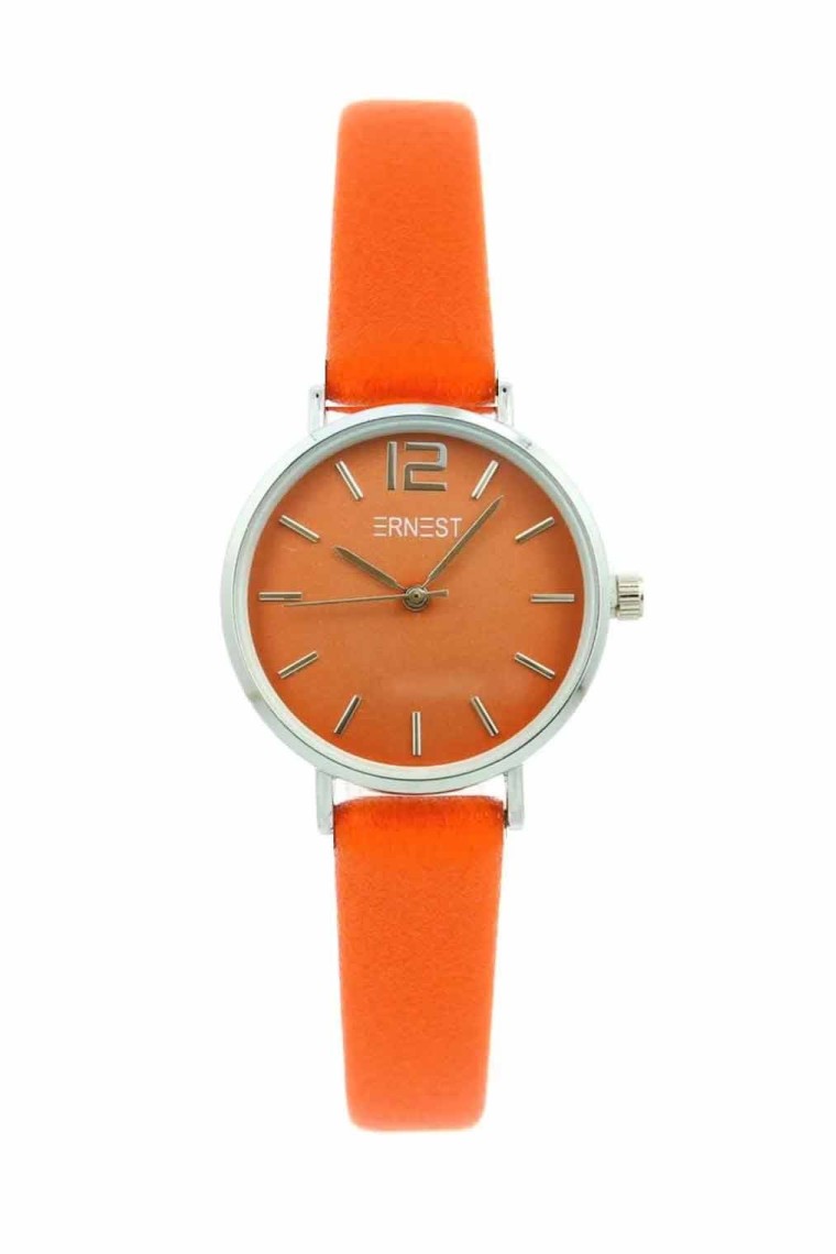 Ernest horloge Silver-Cindy-Mini FW23 oranje