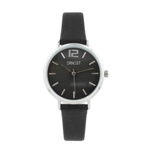 Ernest horloge Silver-Cindy Medium FW23 zwart